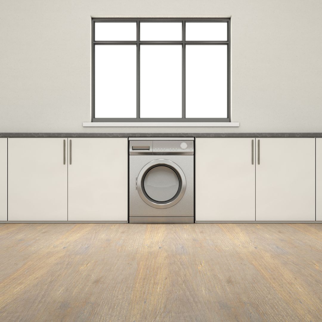 Laundry Room Cabinets with Cupboards in Brabham