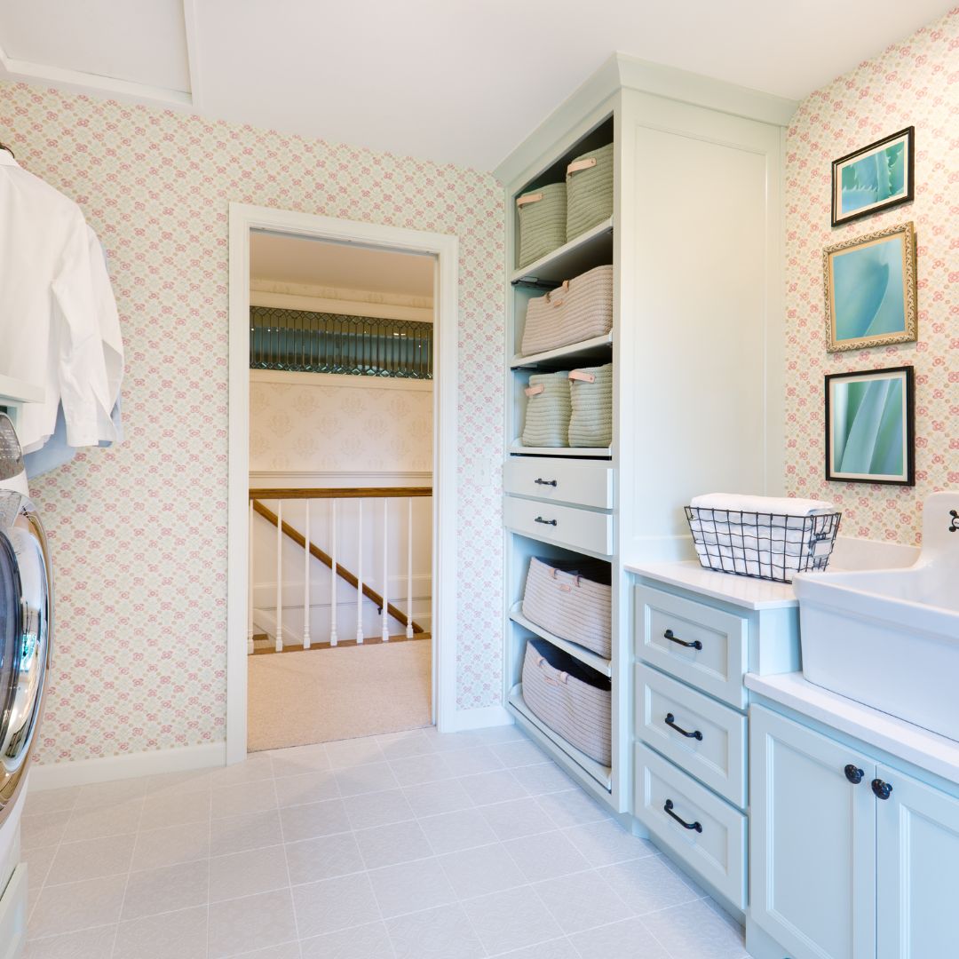 Laundry Room Cabinets with Cupboards in Bullsbrook